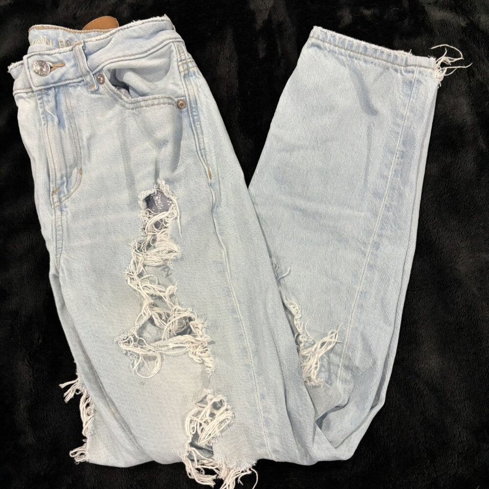 American Eagle Ripped  "Mom Jeans"